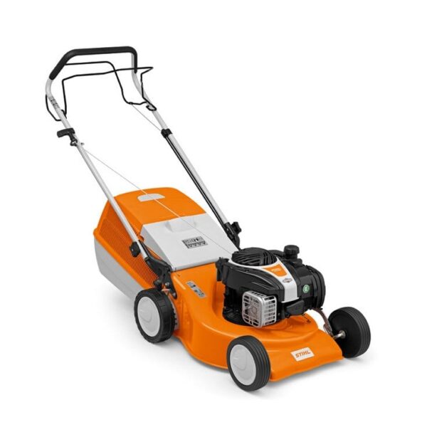 Orange stihl lawn mower